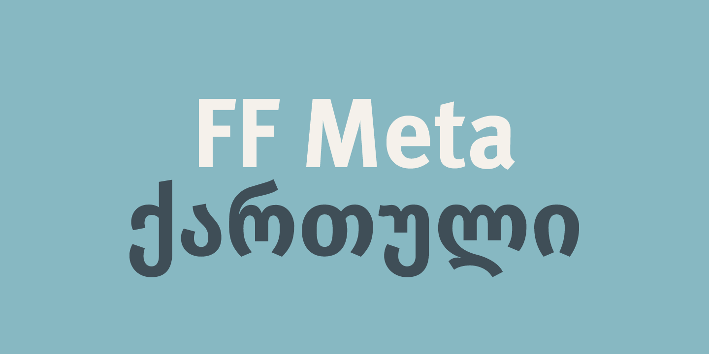 Font FF Meta Georgian